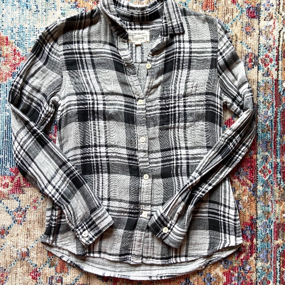 CURRENT/ELLIOT Plaid Button Down Shirt